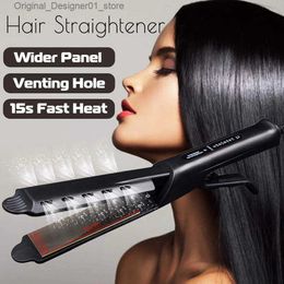 Hair Straighteners Professional Hair Straightener Four-gear Flat Iron Ceramic Heating Plate Wet Dry Heats Up Fast Straightening Styling Tool Q240124