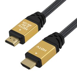 HDMI 2.0 Cable High Speed 19+1 Pure Copper 8K 4K 2K HDTV V2.0 60Hz Supports 2160p 1080p 3D Ethernet Gold Plated V2 Connectors PC PS PS5 1m 1.5m 3m