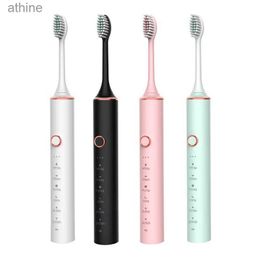 Electric Toothbrushes Replacement Heads 10sets Soft Hair Toothbrush Adult Household 18-gear Metal Shaft Usb Rechargeable Sonic Gift YQ240124