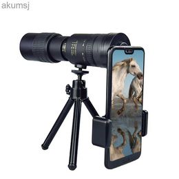 Telescopes 10-300x40 Zoom Powerful Monocular Telescope Mobile Phone Lens Professional Outdoor Camping Bird Watching Portable Retractable YQ240124