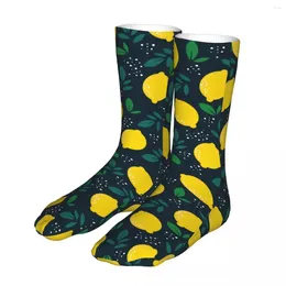 Men's Socks Cute Fruit Lemon Women's Polyester Casual Harajuku Spring Summer Autumn Winter Gift