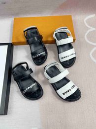 Brand baby Sandals Letter printing Kids Slippers Cost Price Size 26-35 Including box Black and white two Colours Child shoes Jan20