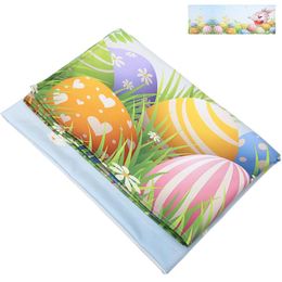 Curtain Easter Curtains Decoration Half Kitchen Window Valance Short Pongee For Windows