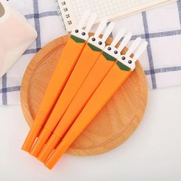 Pcs Creative Flat-headed Carrot Neutral Pen Cute Cartoon Learning Stationery Office Supplies Water-based Signature