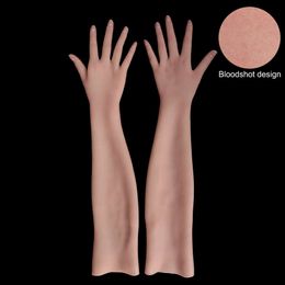 Costume Accessories Realistic Silicone Hand Veins Skin Female Gloves for Crossdresser Cosplay