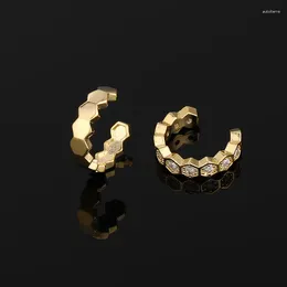 Stud Earrings Simple Temperament Wild Cold Wind Hip-hop No Pierced Ear Clip Female Jewellery