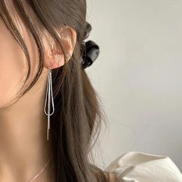 Stud Earrings SHANICE S925 Sterling Silver Snake Bone Tassel Drop For Women Long Dangle Earring Piercing Line Accessories Trendy Ear