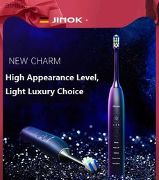 Electric Toothbrushes Replacement Heads JIMOK K2 Toothbrush Powerful Ultrasonic Sonic USB Rechargeable Adult Whitening Medical Technology Brushing YQ240124
