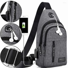 Waist Bags Men Shoulder Nylon Packs Sling Bag Crossbody Outdoor Sport Chest Daily Picnic Canvas R Bolsa