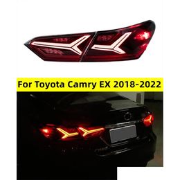 Car Tail Lights Taillight For Camry Ex 20 18-20 22 With Sequential Turn Signal Animation Brake Parking Lamp Drop Delivery Automobiles Otta8