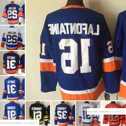 1997-1999 Movie Retro CCM Hockey Jersey Embroidery 31 Billy Smith Jerseys 29 Brock Nelson 32 Steve Thomas 91 John Tavares 16 Pat Lafontaine Hig