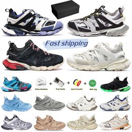 With Box Designer Triple S Track 3.0 Men Womens Running Shoes Black Pink White Transparent Nitrogen Crystal Outsole 17FW Outdoors Trainers Sports Sneakers size35-45