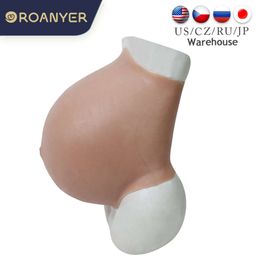 Costume Accessories Silicone Fake Pregnant Suit Upgraded Realistic Crossdress Shemale Belly Pregnancy 10 Month Artifical Skin Fetish