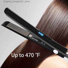 Hair Straighteners Professional Hair Straightener Curler 1 inch Titanium Plate 470 Keratin Treatment Straightening Irons Fast Heating Flat Iron Q240124