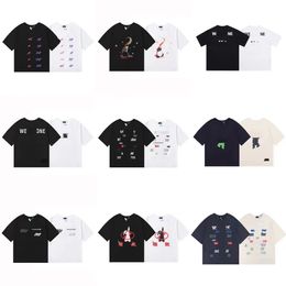 Designer tshirt luxury brand t shirt men women Crew Neck short sleeve shirts Fashion Ins Streetwear Hip Hop T-Shirts Men's Casual Top Tees 18 styles black white