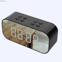 Portable Speakers Hot Sale Portable Wireless Bluetooth Speaker Column Subwoofer Music Sound Box LED Time Snooze Alarm Clock for PC Laptop Phone YQ240124