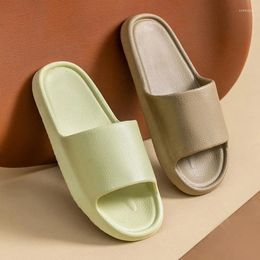 Slippers Soft And Comfortable Women Summer Lovers Thick Soles Bathroom Anti-slip Home Fashion Men Shoes For