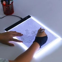 Supplies Graphics Tablet Led Tracing Light Box Board Art Tattoo Drawing Pad Table Threelevel Stencil Display 24*14.8cm