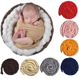 Blankets Solid Color Born Baby Hand-Woven Twisted Braid Rug Blanket Pography Props