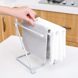 Kitchen Storage 3 Pcs Rag Hanger Dishcloth Organizer Holder Sink Drying Rack For Countertop Stand