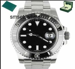 Watches for Men Sapphire Ceramic 116610 116613 114060 41mm Mechanical Date Luminous Clasp Stainless Steel Dive