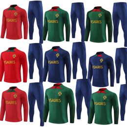 2023 24 Portugal RONALDO JOAO FELIX soccer jerseys football tracksuits training suit RUBEN NEVES BRUNO FERNANDES Portugieser 23 24 Portugal TRACKSUIT Men kit