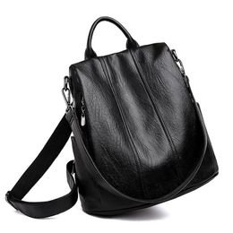 Waterproof & Anti-theft Backpacks Women PU Leather Classic Female Shoulder Bag Designer Travel Ladies School Bagpack Mochila234r