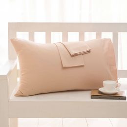 Cotton Pillowcase Solid Color Pillow Cover Modern Minimalist Envelope Style Pillow Case Bedding Case Cover Customizable 240123