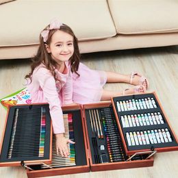 Supplies 200 PCS Crayon Oil Pastel School Painting Primary School Students Colour Pen Set Art Drawing Supplies Watercolour Pen Set Art Kit