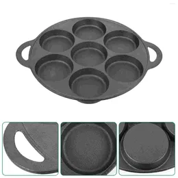 Pans 1Pc Casting Iron Pan Thickened Frying Egg Practical Snail For Kitchen