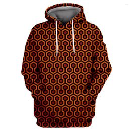 Men's Hoodies Hexagon 3D Full Printing Men/women Hipster Streetwear Outfit Autumn Boys Hiphop Hoody Sweatshirts Tops T6