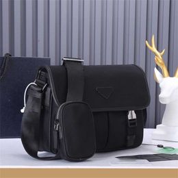 7a Quality Designer Men Women Messenger Bag Canvas Cross-body Nylon Shoulder Black Purse Laptop 2-in-1 Clutch Cross for