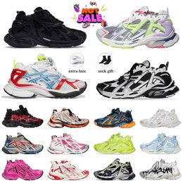 2024 Designer Casual Shoes Belanciaga Track Runners 7.0 Men Women Multicolor Pink White Blue Yellow Grey Black Fluo Orange Mens Shoes Ancien Trainers Sneakers Dhgate