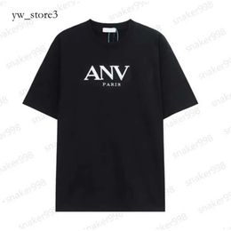 2024 Lanvin T-shirts Mens Women Designers Short Sleeves Fashion Summer Spring Casual Cotton Tees Italy Style Tops Black White Green Lanvins Letter T Shirt 3722