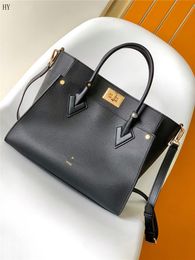 Designer Luxury On My Side Tote GM Black Leather M22225 Handbag Tote Shoulder Bag 7A Best Quality