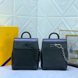 Leather black backpack designer totes mens womens chain satchel shoulder bags Fashion mini handbag classic letter embossed cross body portable wallet