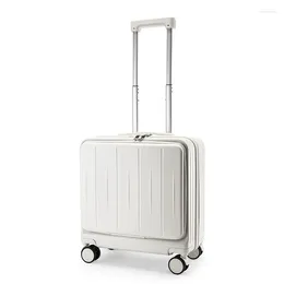 Suitcases Boarding Travel Suitcase With Wheels Multifunctional USB Charging Front Opening Permitted To Both Men And Women