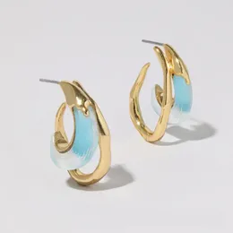 Stud Earrings Designer Copper Plated Real Gold Antique In Europe And The United States Qingdao Jewellery Factory Female
