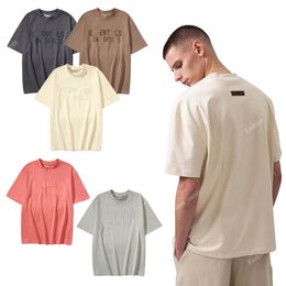 Brand Short-sleeved T-shirt Men and Women with The Same Summer Tide Loose Cotton Round Neck Half-sleeved American Retro 2024 High Street Clothes