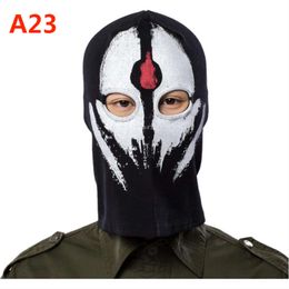 Cross Border Duty hat Game Skull Head Cover Warm Autumn and Winter Cold Riding Mask Outdoor Face Protection Windproof Mask Windproof Face Mask 1-2