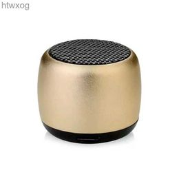 Portable Speakers NEW Hot Mini Gift Bluetooth Speaker Metal HiFi TWS Super Small Steel Loudly Speaker Wireless Portable Bluetooth Speaker YQ240124