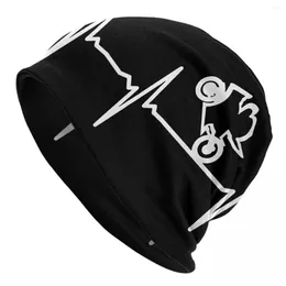 Berets Heartbeat Motorcycle Bonnet Hat HipHop Outdoor Skullies Beanies Hats Racetracks For Men Women Knit Warm Thermal Elastic Caps
