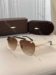 Designer Tf Sunglasses Men Aviator Style Tom-fords Sunglasses for Women High Version with Sign Luxury Glasses Woman Thin Frame Modern Elegance Mens Glasses L0ZF 863