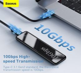 Computer Accessories M2 SSD Case NVME External Hard Drive M2 to USB Type C 30 Drive for NGFF SATA MB KEY Disk3379029