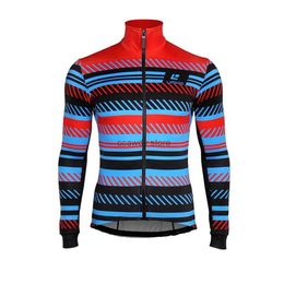 Men's T-Shirts LIMKOO Performance Apparel Cycling Jackets Pro Team Long Seve Winter Thermal Fece Jerseys Maillot Ciclismo Hombre InviernoH24123