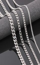 VRIUA Width 4569MM 1826 inch Customise Length Mens High Quality Stainls Steel Necklace Curb Cuban Link Chain Jewerly2715581