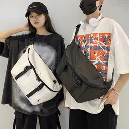 Waist Bags Street Style Bag Large Capacity Hip Hop Oxford Cloth Shoulder Messenger Chest Pack Casual Unisex Purse