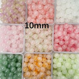 10mm Glass Beads for Bracelets Necklace Earring Jewellery Making Supplies Round Loose Beads Kit for Adults Kids DIY Crafts Wholesale