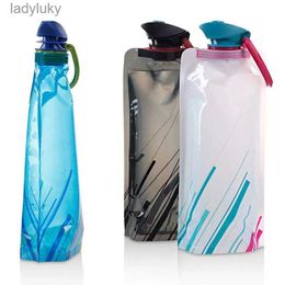 Water Bottles Cages Portable Ultralight Foldable Bag 700ml Bottle Pouch Outdoor Sport Supplies Hiking Running Soft Flask Bottle L240124