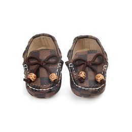 Newborn Baby Shoes Girls Boys Pu Leather Crib Peas Soft Sole Infant First Walkers Drop Delivery Baby, Kids Maternity Sho Dhps0